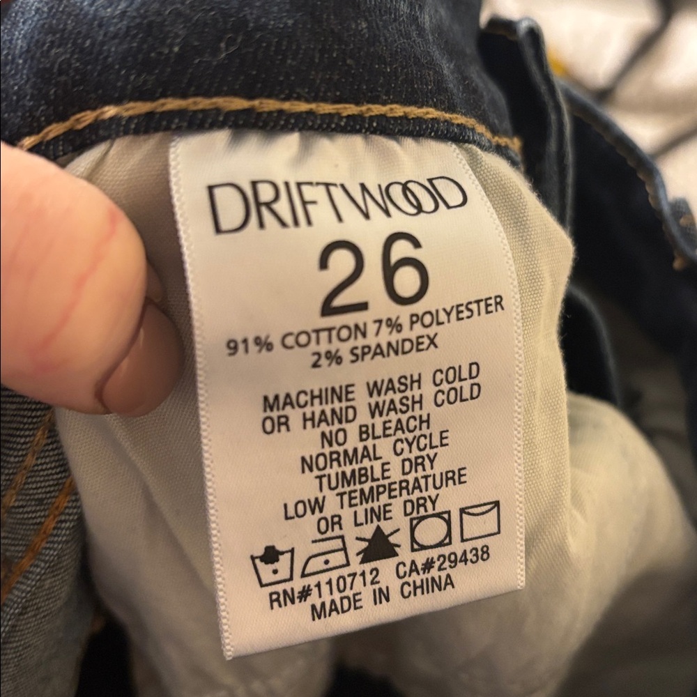 Driftwood Colette Embroidered Floral Straight Leg Jean - Picture 6 of 7